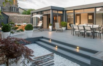 Véranda toiture plate