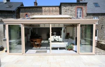 Véranda double pente