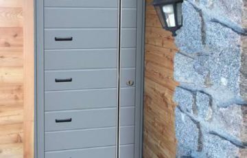 Porte d’entrée MIXTE BOIS- ALUMINIUM