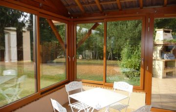 Menuiserie MIXTE BOIS vue d’intérieur