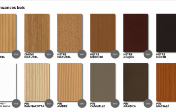 Coloris BOIS intérieur